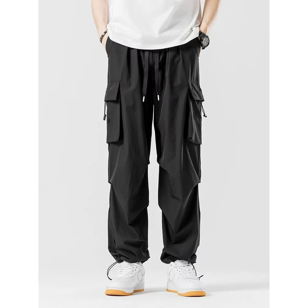 Loose Straight Cargo Pants Wide-leg Pants Men