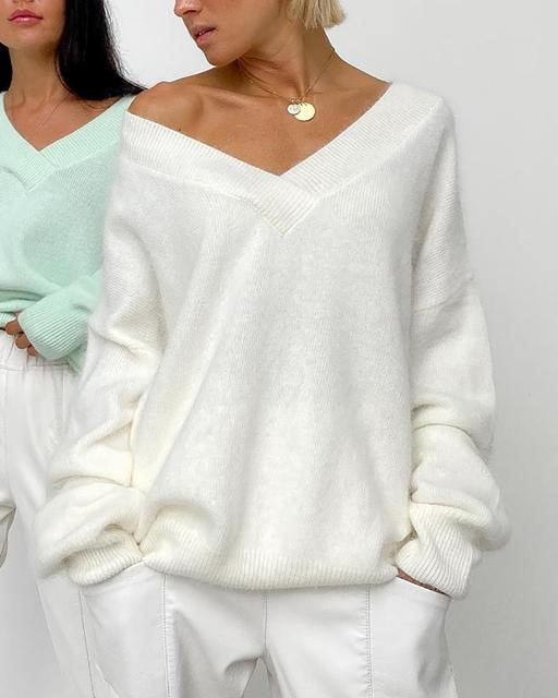 Soft Loose Pullover Cashmere Sweater