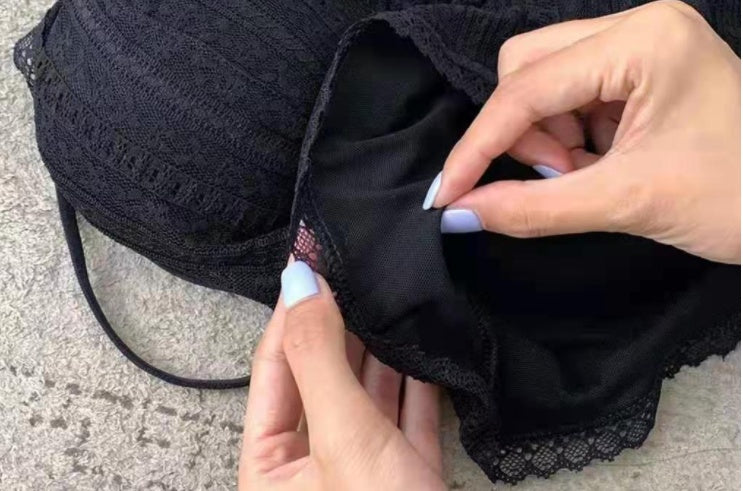 Wear Undergarments Without Underwire With Bra Pad And Anti-wear Bottom