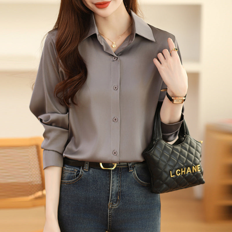 High-grade Acetate Non-Ironing Anti-Wrinkle Shirt for Women