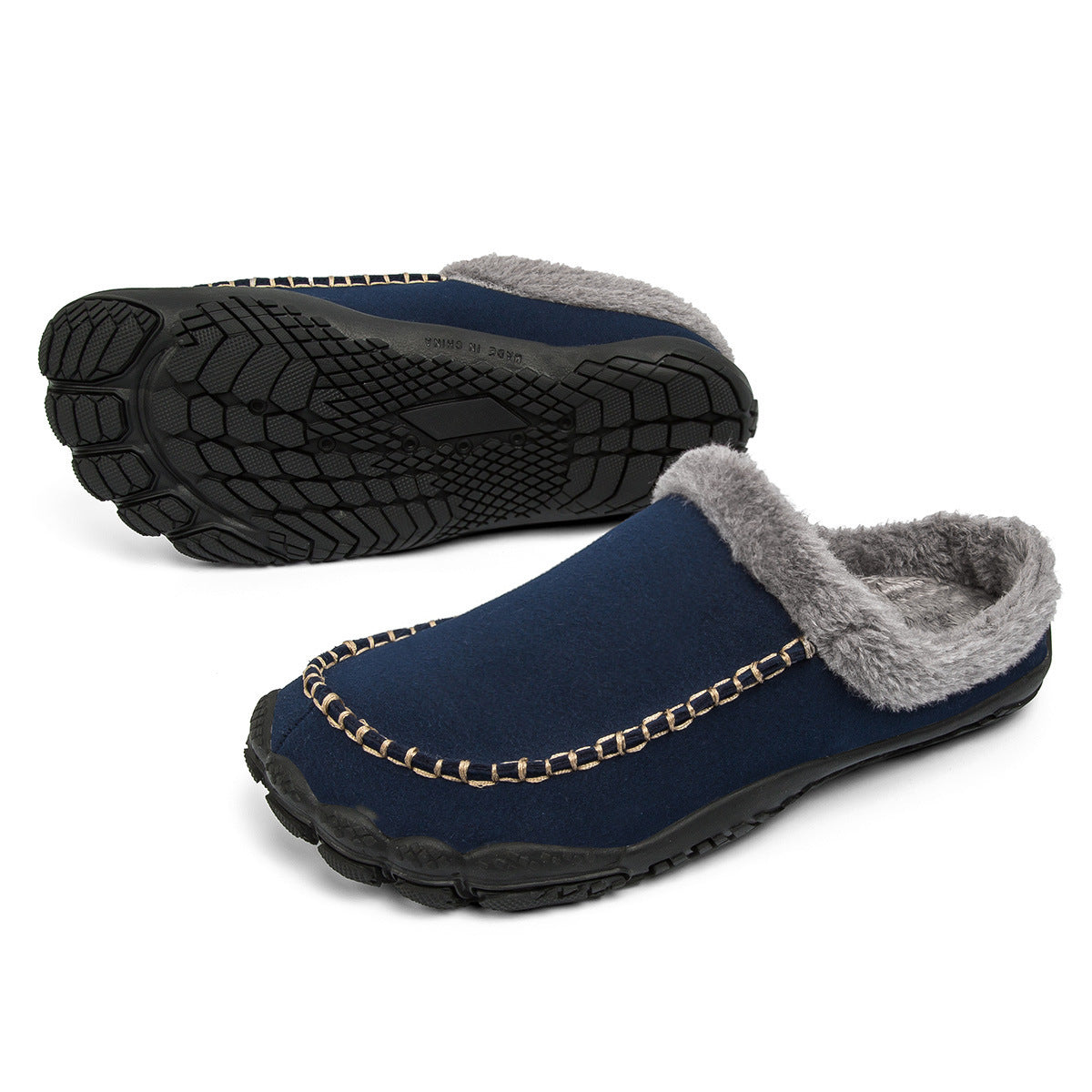 Men's Winter Warm Lightweight Anti-Slip House Slippers