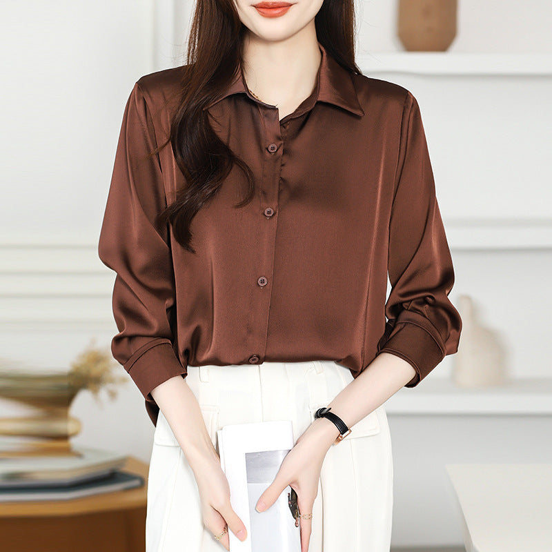 High-grade Acetate Non-Ironing Anti-Wrinkle Shirt for Women