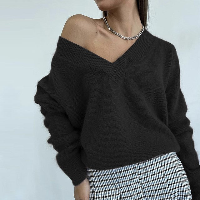 Soft Loose Pullover Cashmere Sweater