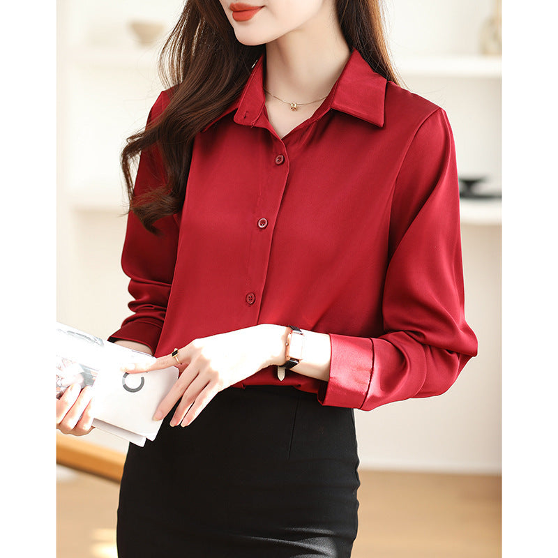 High-grade Acetate Non-Ironing Anti-Wrinkle Shirt for Women