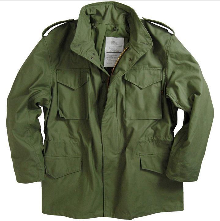 Mid-length Windbreaker Men's Autumn And Winter Army Green Windproof Jacket