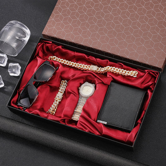 5-piece Men's Watch Gift Box Set