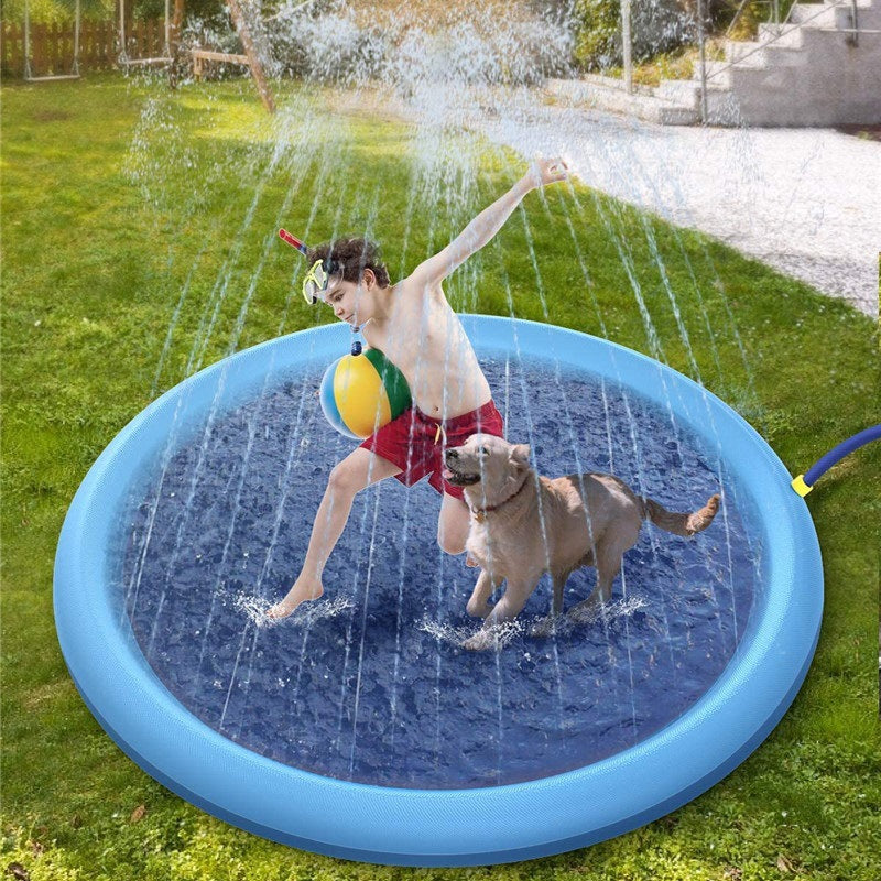 Almofada respingo antiderrapante para crianças e animais de estimação, piscina de verão, brinquedos aquáticos ao ar livre, fonte de quintal, tapete de brincar