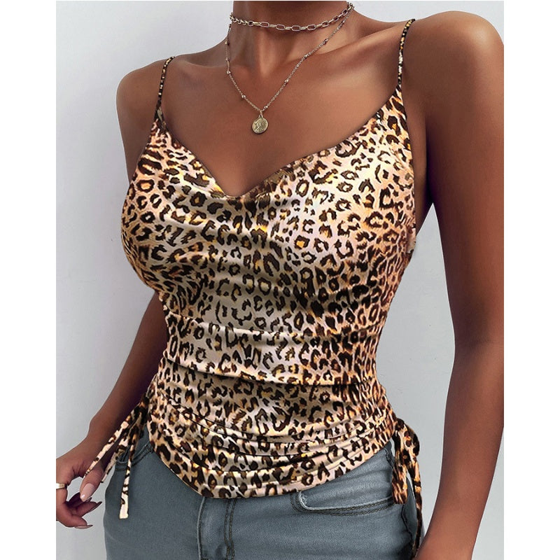 Women's Spaghetti Strap V-neck Camisole Shirts