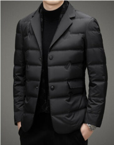 Remove Scarf Collar Suit Collar Down Jacket