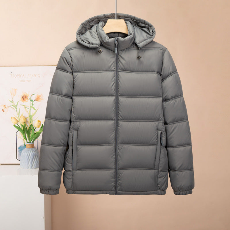 Men's Cotton-padded Coat Thickened Hooded Cotton-padded Jacket