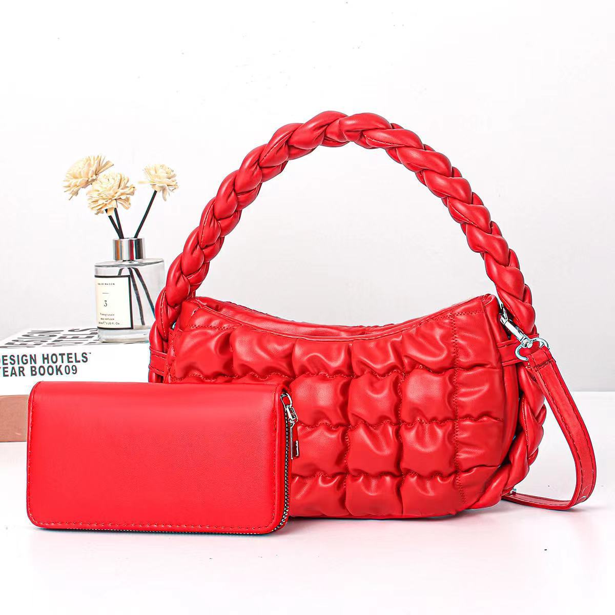 Soft Leather Bag Women's Crossbody Portable Cloud Bag