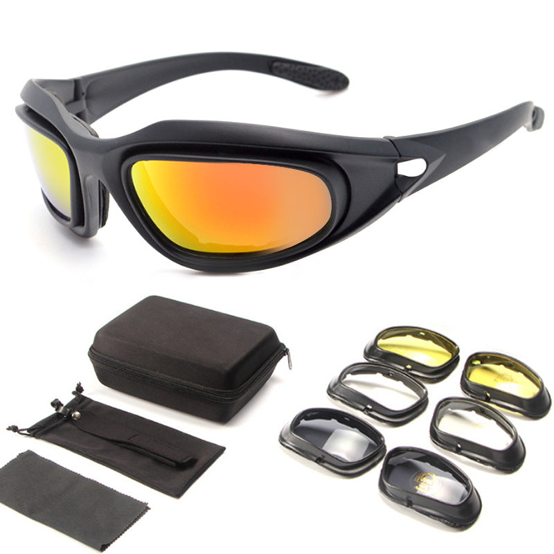 Goggles Polarized Tactical Sunglasses Outdoor Cycling Night Vision Dustproof Sunglasses