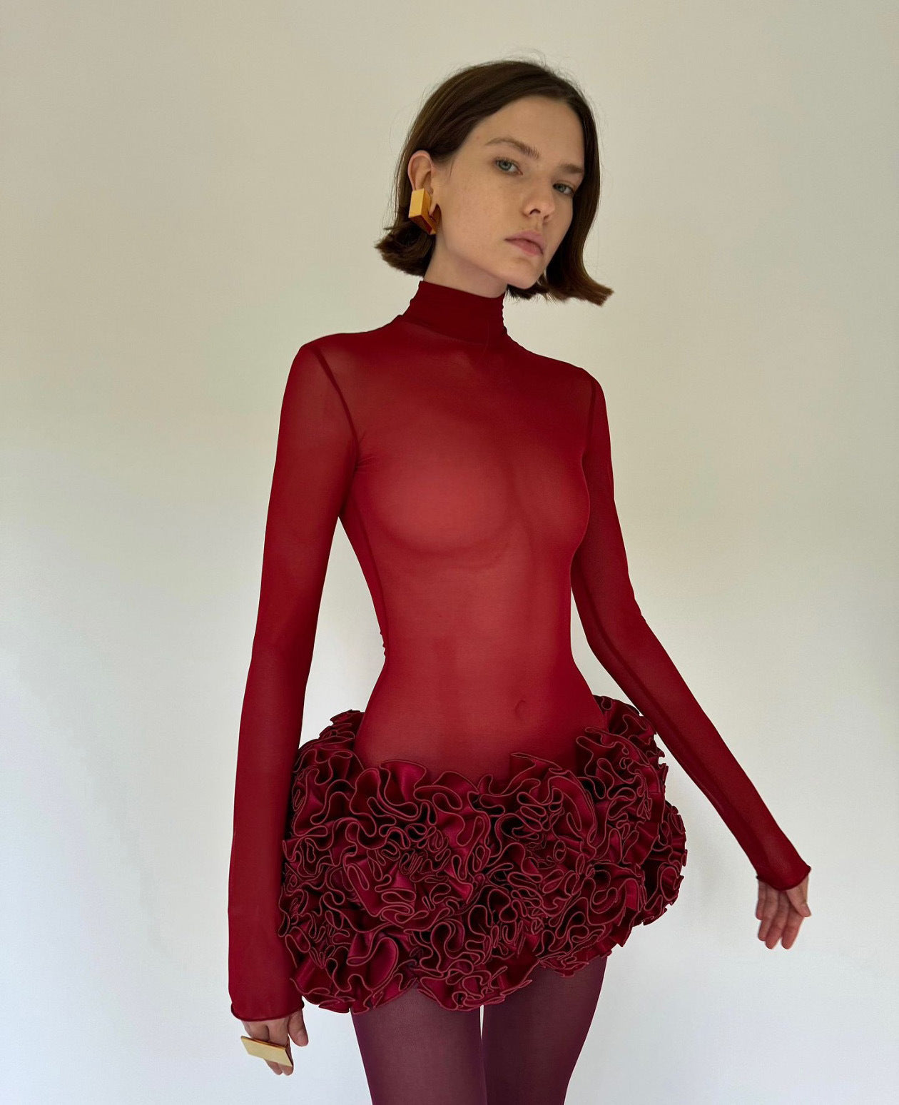 Adjustable Tube Top Mini Skirt Strapless Ball Gown
