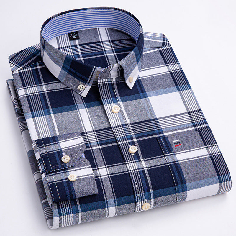 Men's Cotton Oxford Anti-wrinkle Casual Shirt