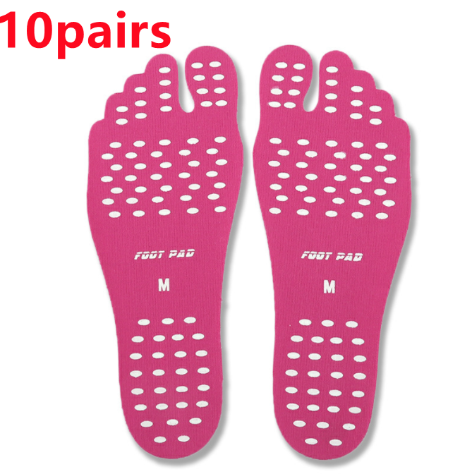 Beach Shoe Invisible Sticker Adhesive Beach Insoles Beach Pads SolesElastic Flexible Pool Barefoot Anti-slip Pads Men Women