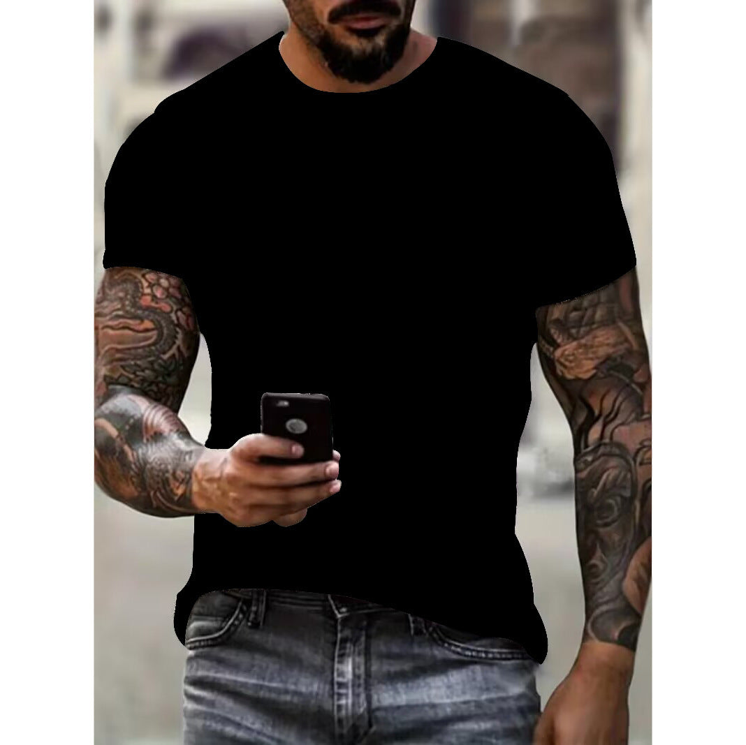 Men's Short Sleeve Casual And Comfortable Printed T-shirt