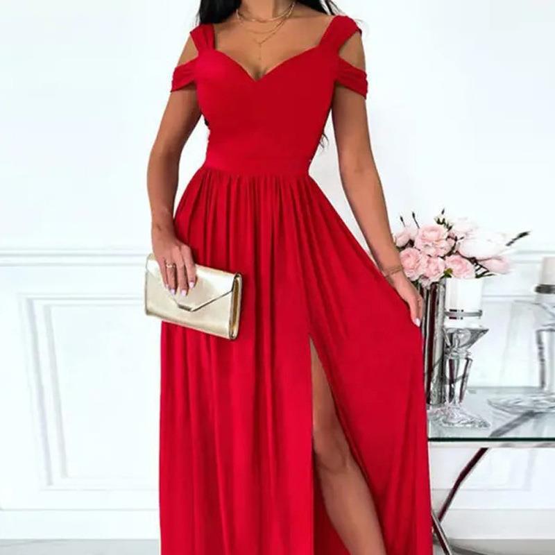 Women's Commuter Elegant Slim Sleeveless Slit Dress