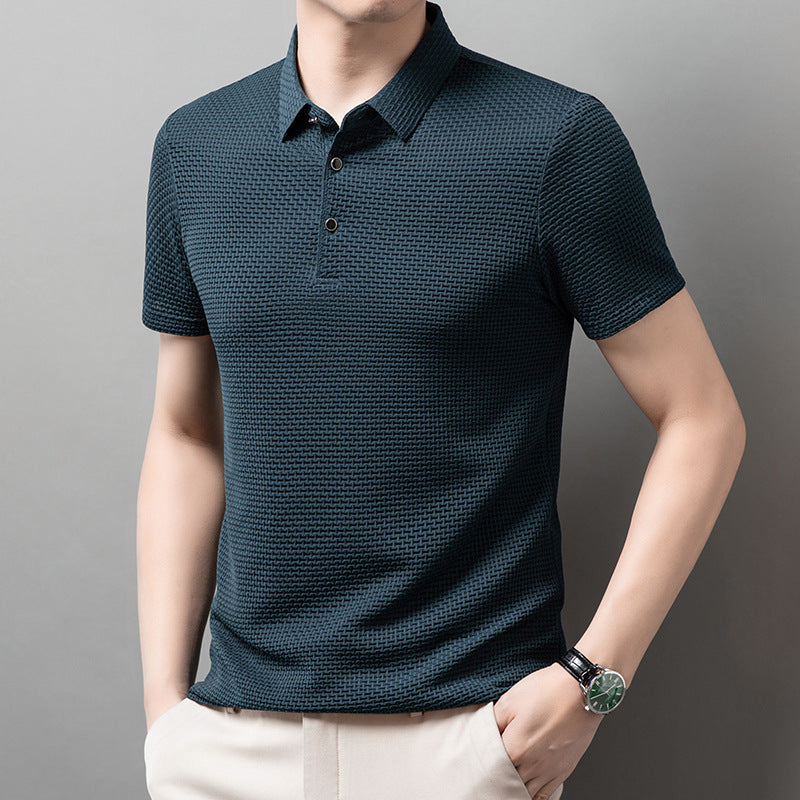 Summer New Casual Men's Short-sleeved Polo Shirt