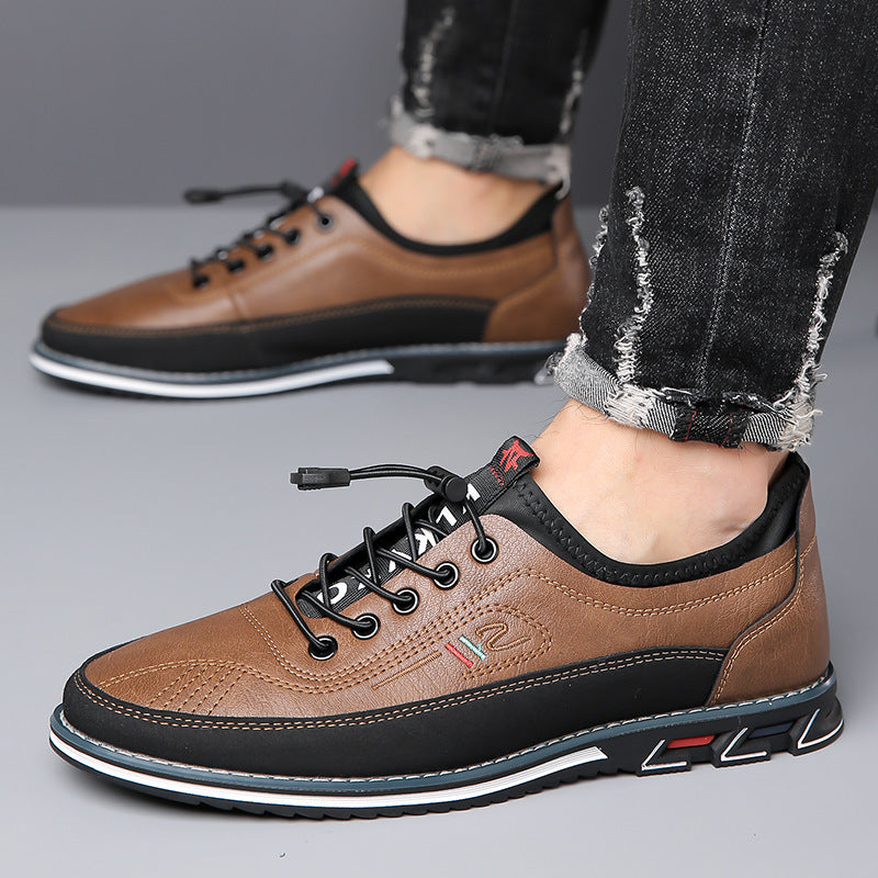 Genuine Leather Sports Comfortable And Non-slip Waterproof Leather Shoes Men's