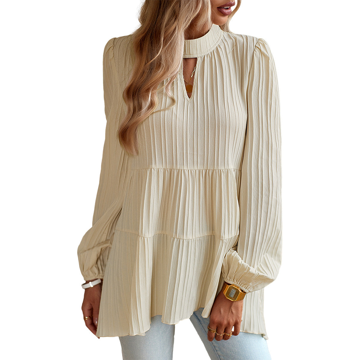 Elegant Long-sleeved Top For Women