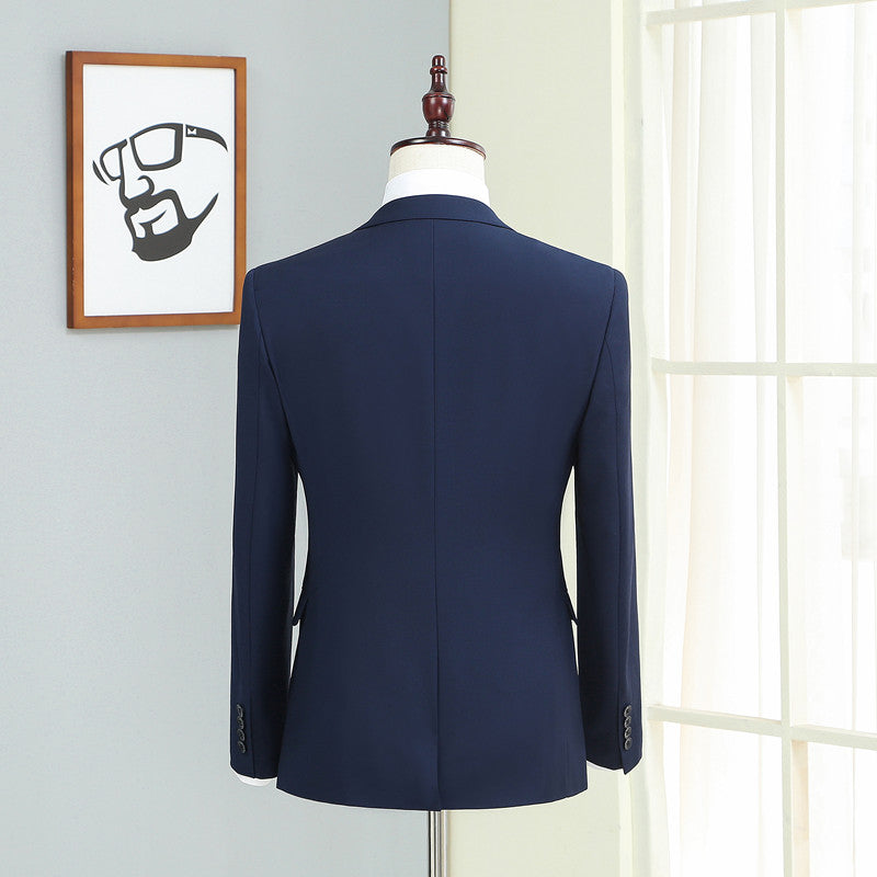 Suit Suit Men's Three-piece Korean Style Slim Autumn Casual Suit
