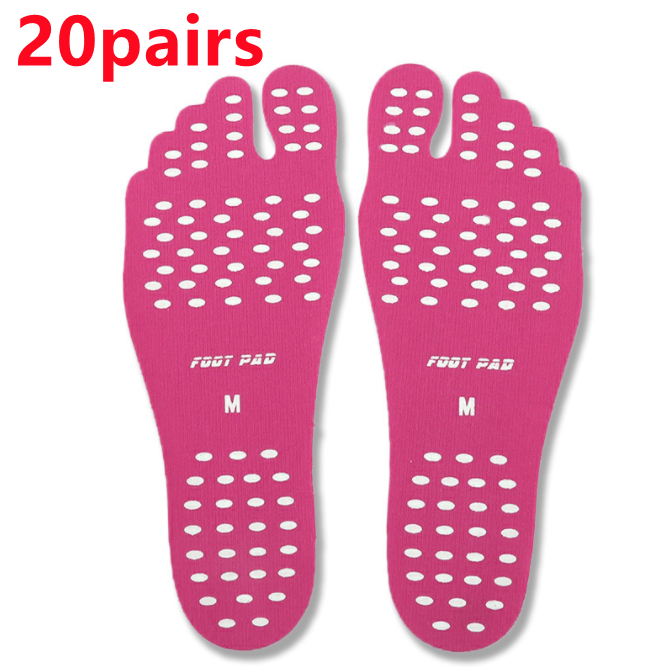 Beach Shoe Invisible Sticker Adhesive Beach Insoles Beach Pads SolesElastic Flexible Pool Barefoot Anti-slip Pads Men Women