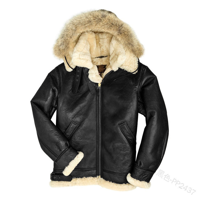 Fur Integrated Padded Jacket New Coat Men