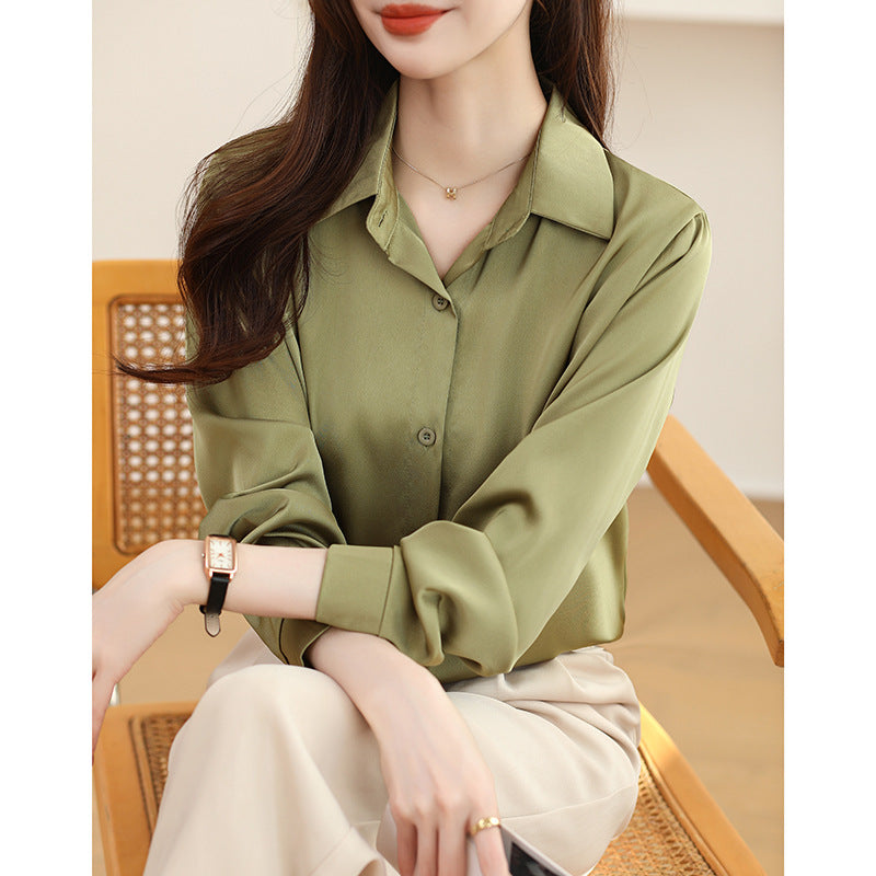 High-grade Acetate Non-Ironing Anti-Wrinkle Shirt for Women