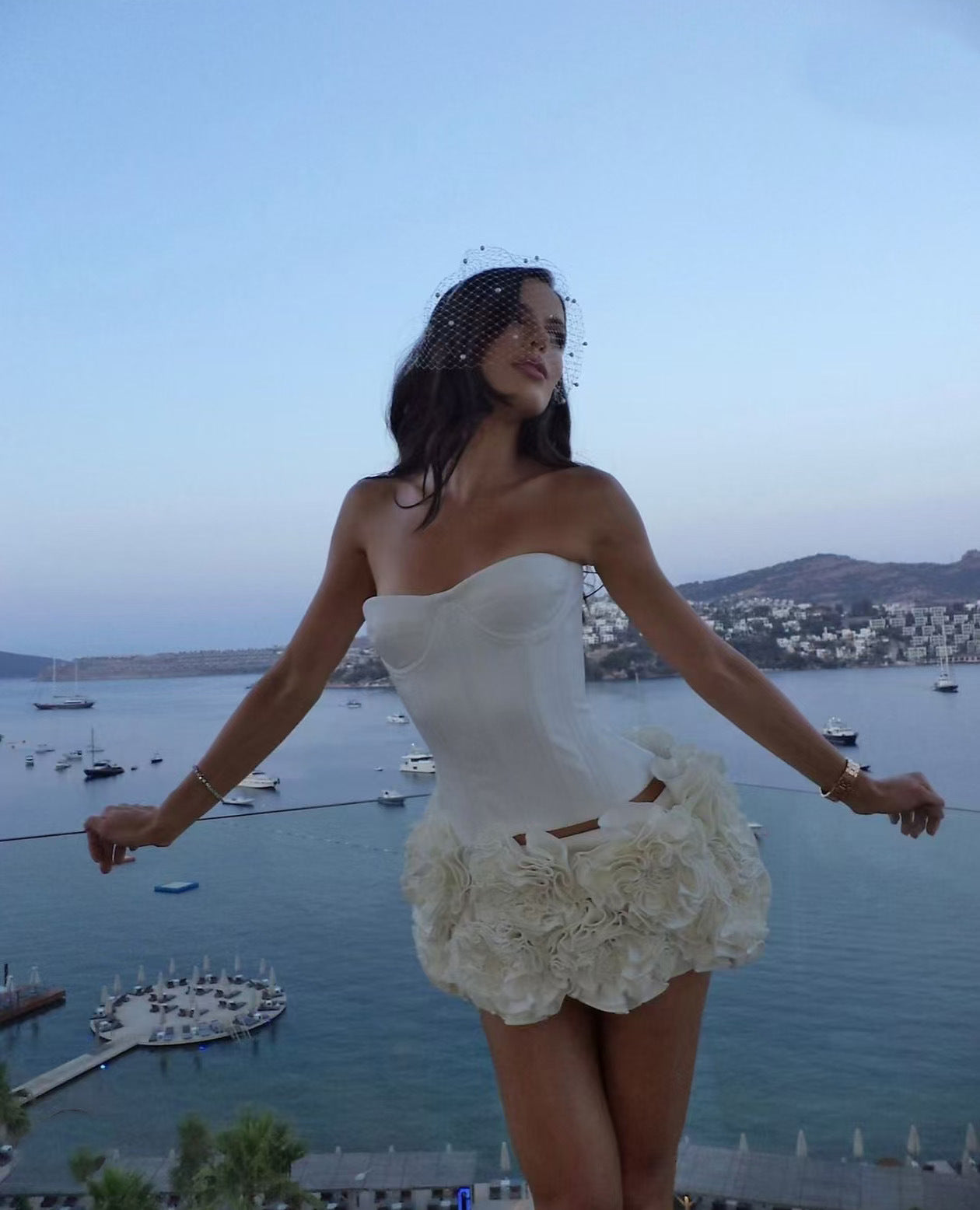 Adjustable Tube Top Mini Skirt Strapless Ball Gown