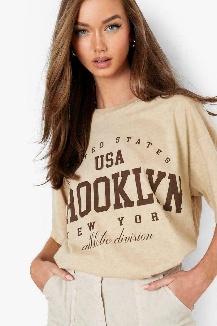 Summer Women's Simple Casual Round Neck Short Sleeves Printed T-shirt