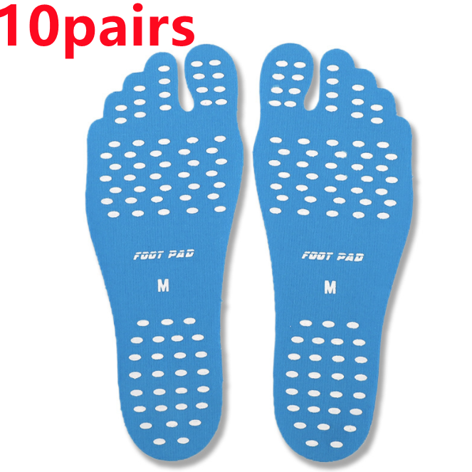 Beach Shoe Invisible Sticker Adhesive Beach Insoles Beach Pads SolesElastic Flexible Pool Barefoot Anti-slip Pads Men Women