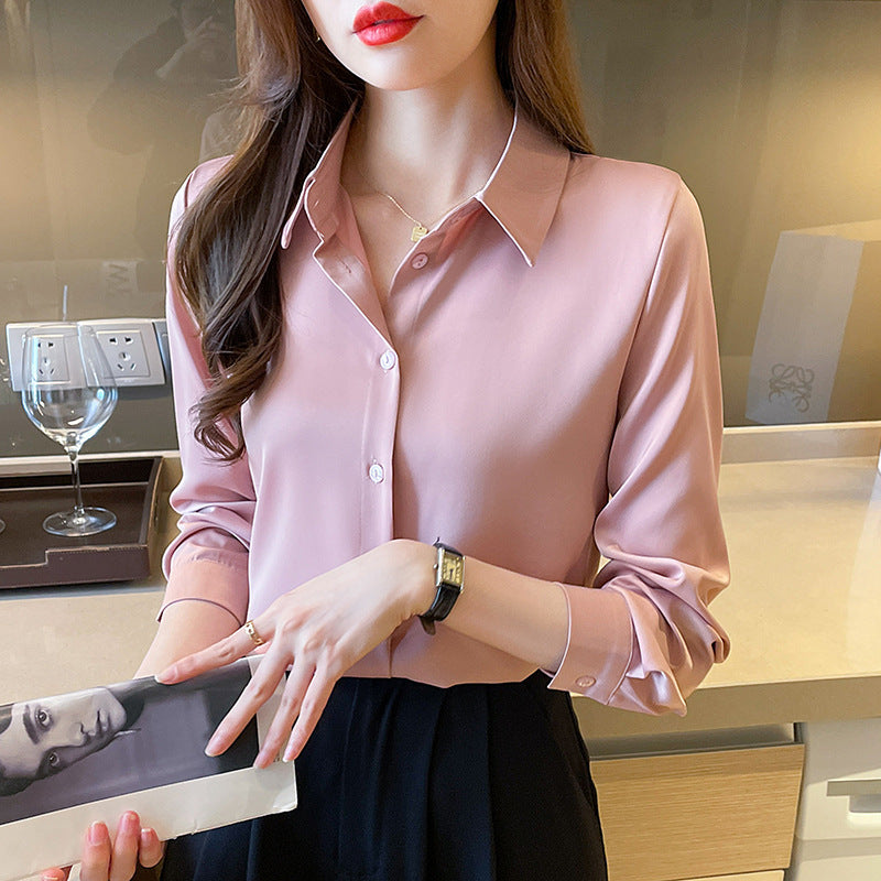 High-grade Acetate Non-Ironing Anti-Wrinkle Shirt for Women