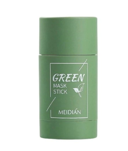 Máscara de limpeza de chá verde Bastão de argila Controle de oleosidade Anti-acne Máscara de clareamento de algas marinhas Cuidados com a pele