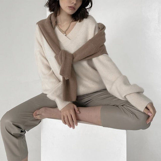 Soft Loose Pullover Cashmere Sweater