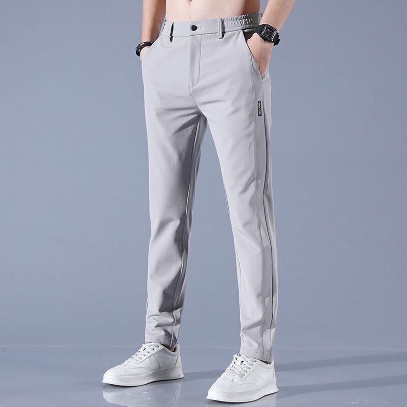 Casual Trousers Men's Loose Ice Silk Quick-drying