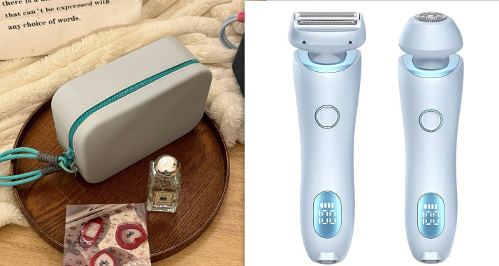 2 In 1 Hair Women's Electric Hair Removal Razor, Trimmer