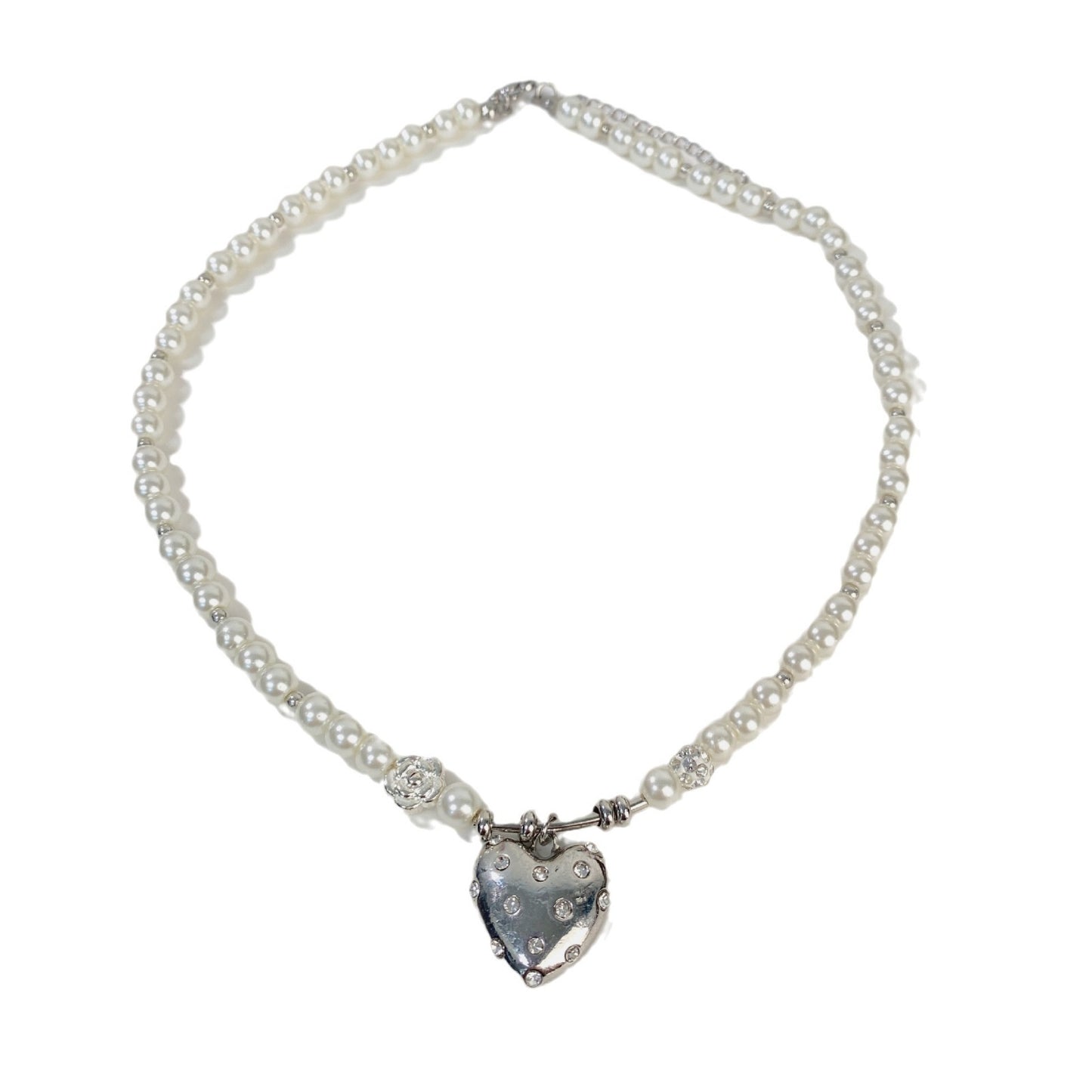 Simple Love Pearl Necklace For Women Special-interest Design