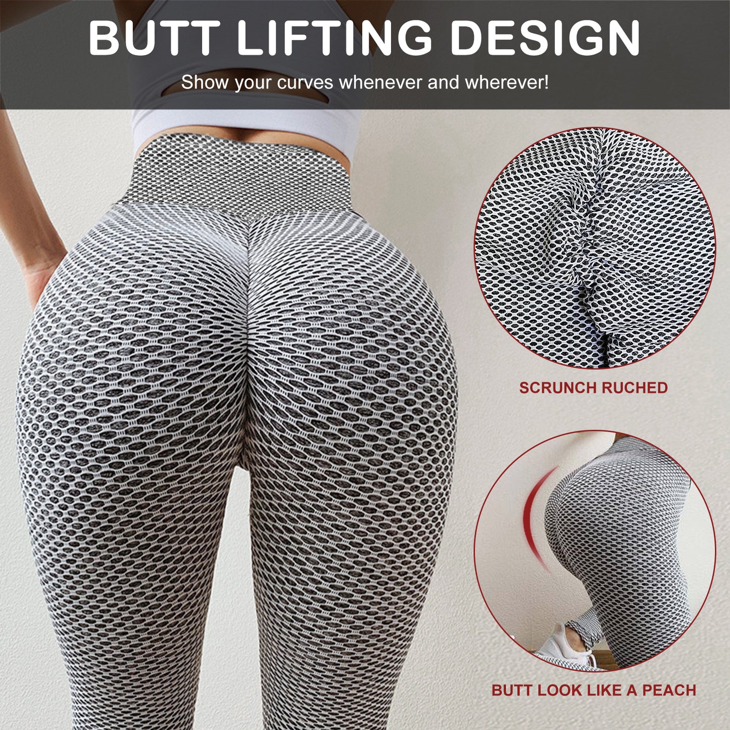 Women Butt Lifting Workout High Waist Yoga Pants