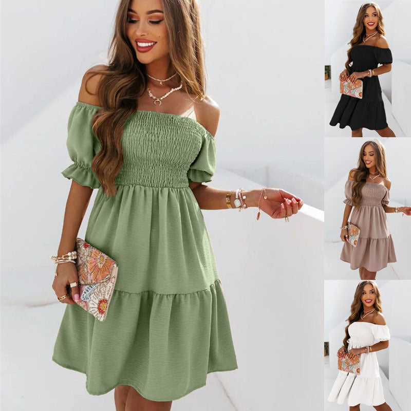 Summer Backless Off-shoulder Long Dress