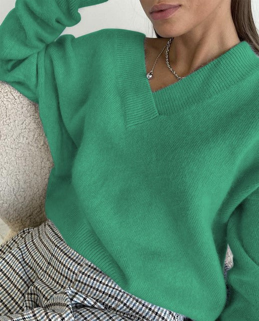 Soft Loose Pullover Cashmere Sweater