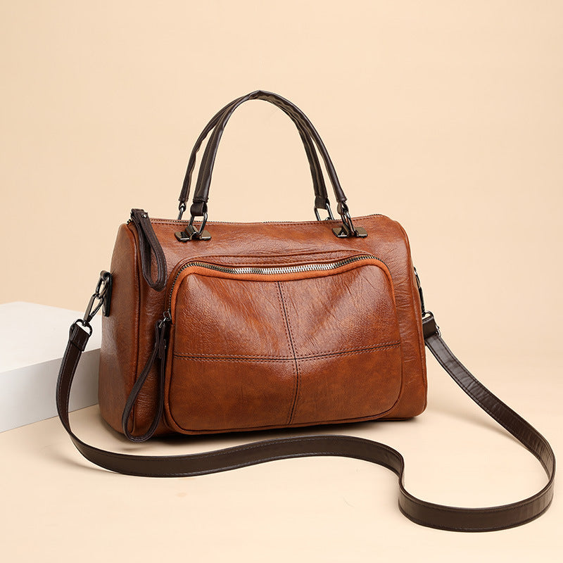 Women New Soft PU Leather Handbag Large Capacity Crossbody Bag
