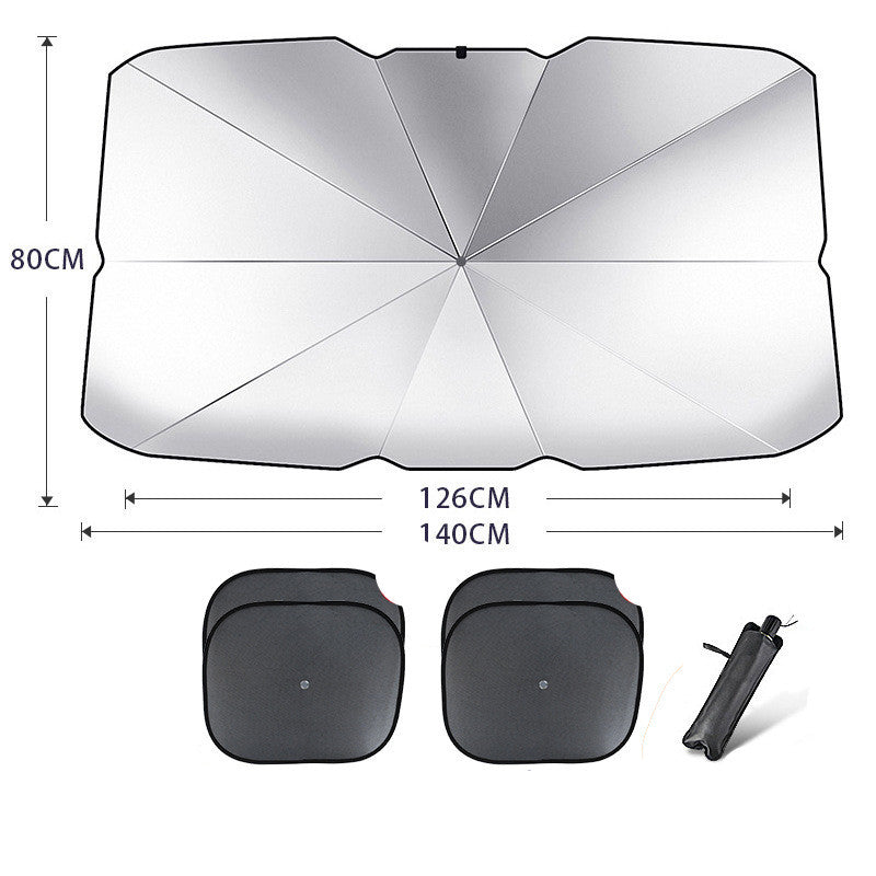 Pára-brisa dobrável para carro Guarda-sol Proteção UV Isolamento térmico Guarda-sol Capa de janela dianteira automática Protetor interior Gadgets de verão