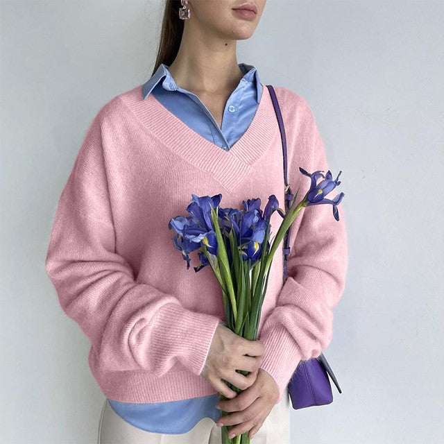 Soft Loose Pullover Cashmere Sweater