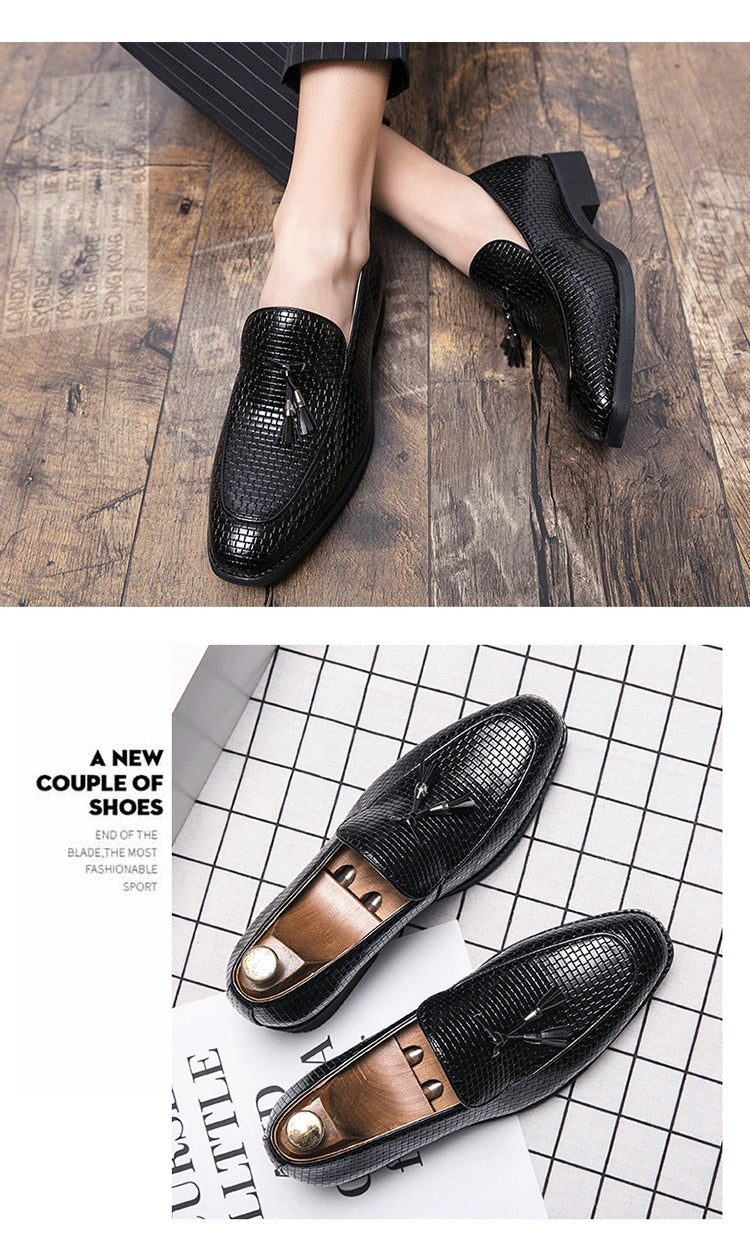 Pointed Men's Slip On Leather Shoes