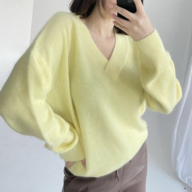 Soft Loose Pullover Cashmere Sweater