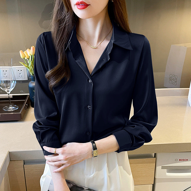 High-grade Acetate Non-Ironing Anti-Wrinkle Shirt for Women