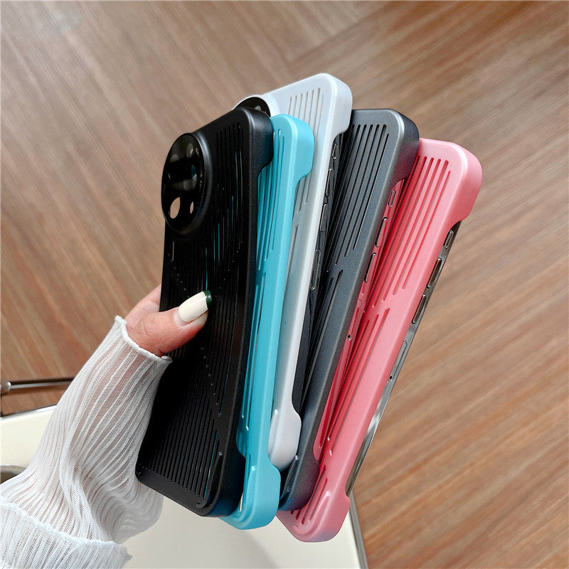 Simple Hollow Multicolor Cooling Phone Case