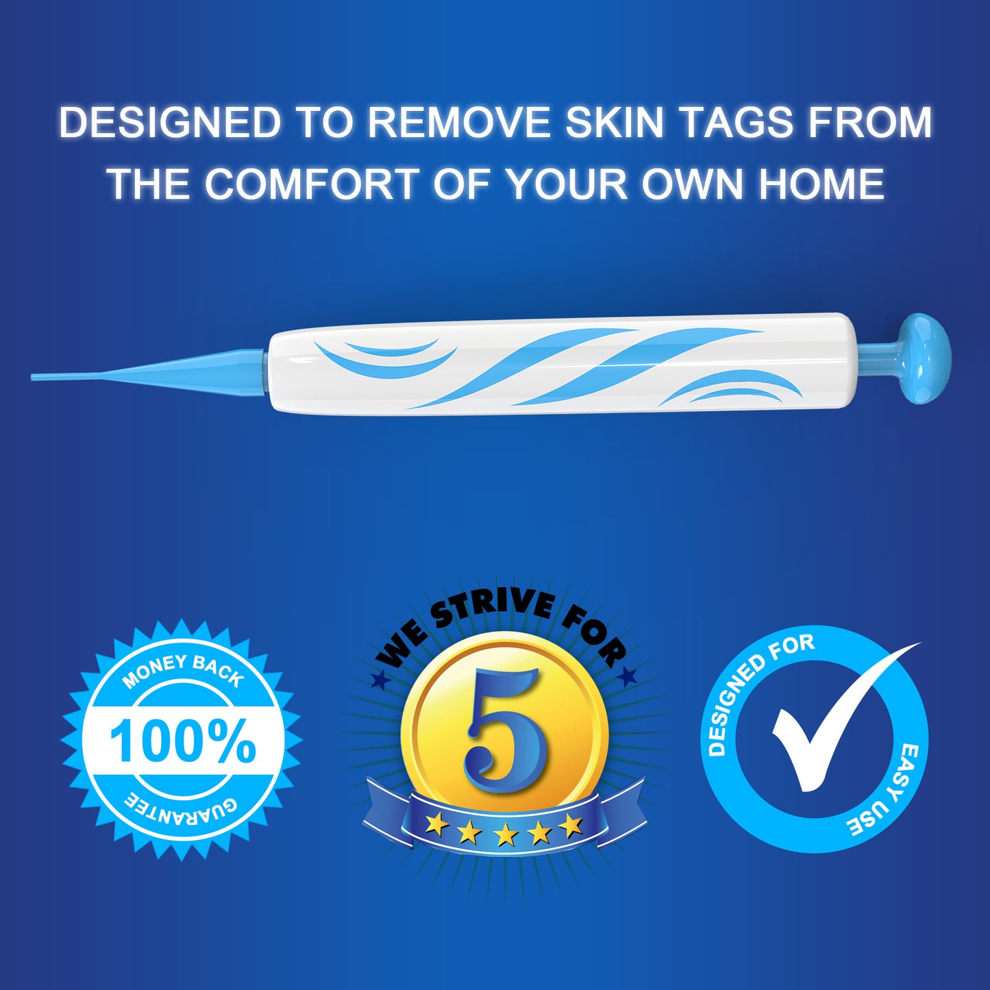 Kit de remoção de marcas de pele Equipamento de remoção de verrugas para uso doméstico Micro ferramenta de tratamento de marcas de pele Fácil de limpar Ferramenta de cuidados com a pele