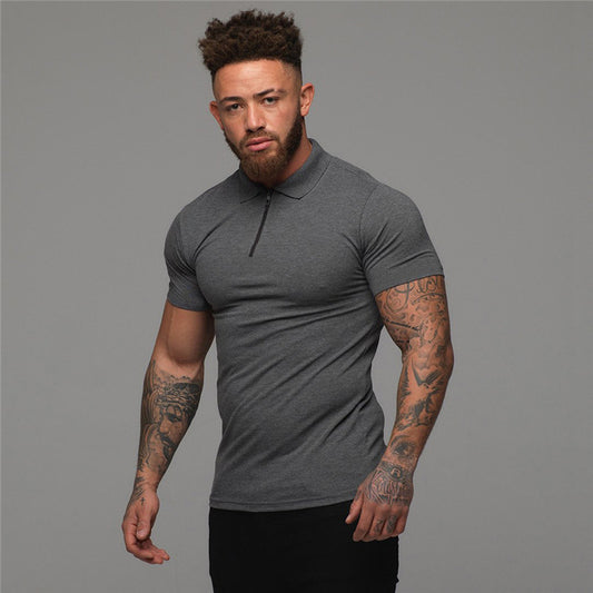 SPORTS POLO FITNESS T-SHIRT