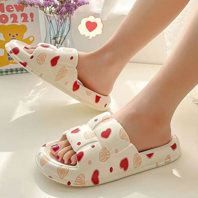 Women Home Shoes Bathroom Slippers Soft Sole Slides